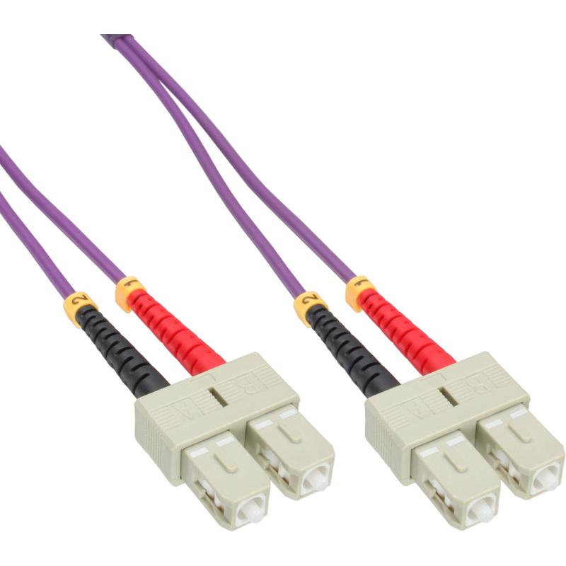 LWL Patchkabel SC/SC OM4 – Multimode Duplex, halogenfrei